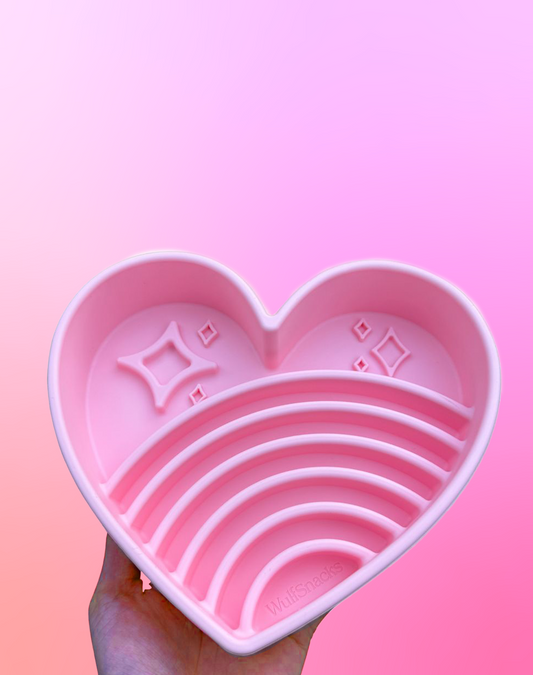 Pink Heart Slo Bowl