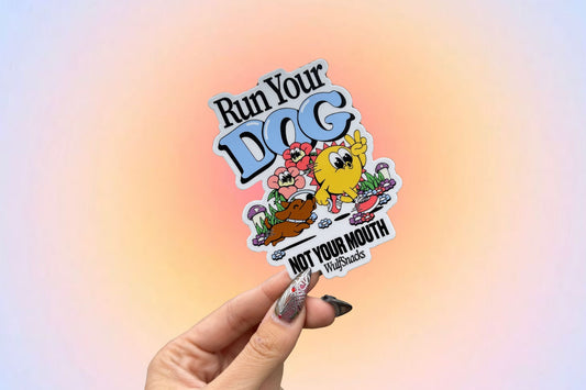 Run your Dog Sticker