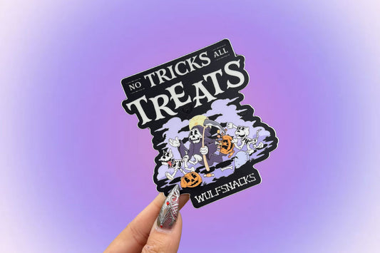 No Tricks, All Treats Stickers